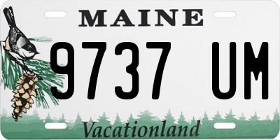 ME license plate 9737UM
