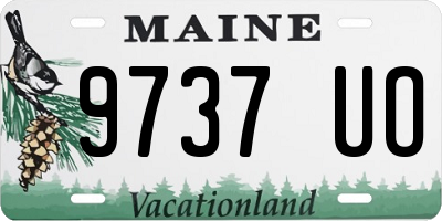 ME license plate 9737UO