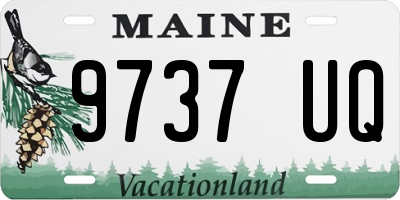 ME license plate 9737UQ