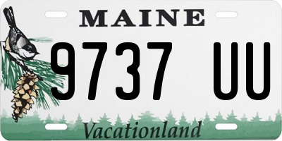 ME license plate 9737UU