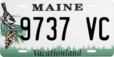 ME license plate 9737VC