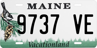 ME license plate 9737VE