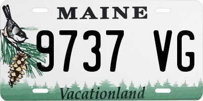 ME license plate 9737VG