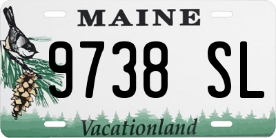 ME license plate 9738SL