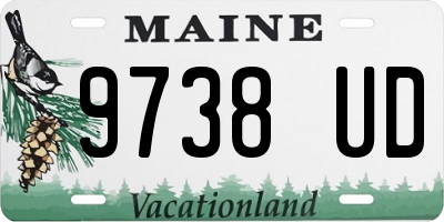 ME license plate 9738UD
