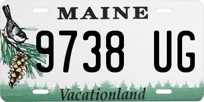 ME license plate 9738UG