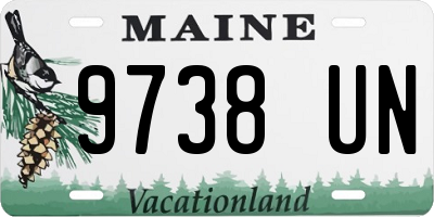 ME license plate 9738UN