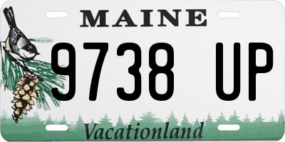 ME license plate 9738UP