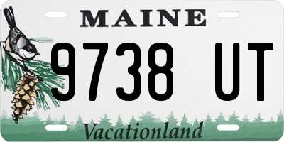 ME license plate 9738UT