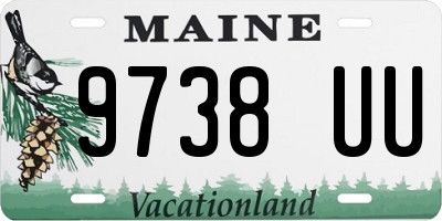 ME license plate 9738UU