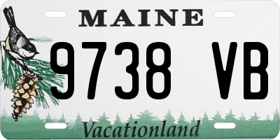 ME license plate 9738VB
