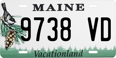 ME license plate 9738VD