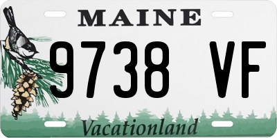 ME license plate 9738VF