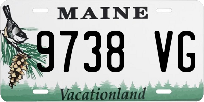 ME license plate 9738VG