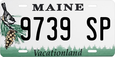ME license plate 9739SP