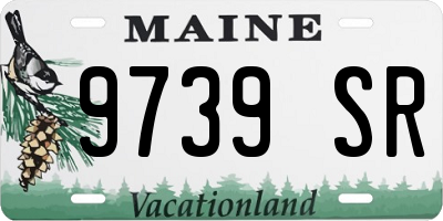 ME license plate 9739SR