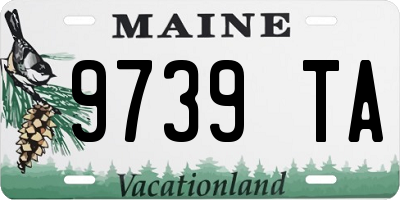 ME license plate 9739TA