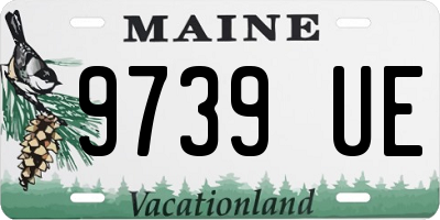 ME license plate 9739UE