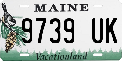 ME license plate 9739UK