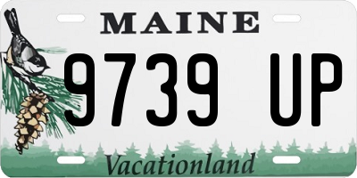 ME license plate 9739UP