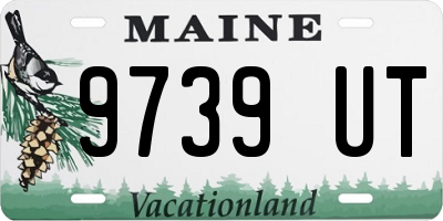 ME license plate 9739UT