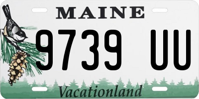 ME license plate 9739UU