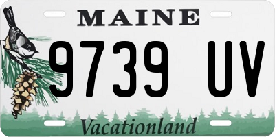 ME license plate 9739UV