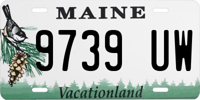 ME license plate 9739UW