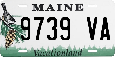ME license plate 9739VA