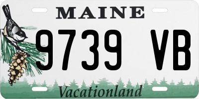 ME license plate 9739VB