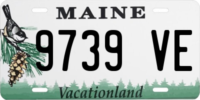 ME license plate 9739VE