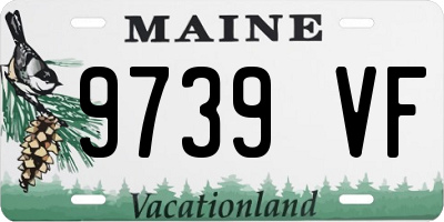 ME license plate 9739VF