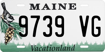 ME license plate 9739VG