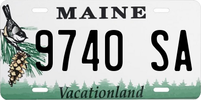 ME license plate 9740SA