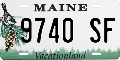 ME license plate 9740SF