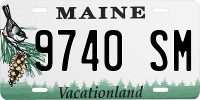 ME license plate 9740SM