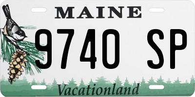 ME license plate 9740SP