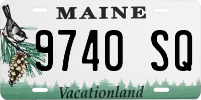 ME license plate 9740SQ