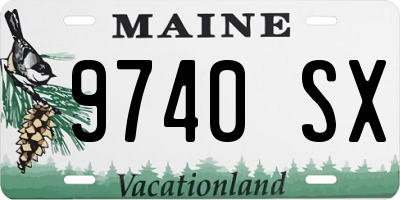 ME license plate 9740SX