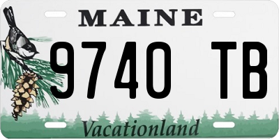 ME license plate 9740TB