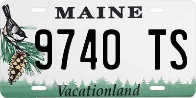 ME license plate 9740TS