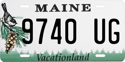 ME license plate 9740UG