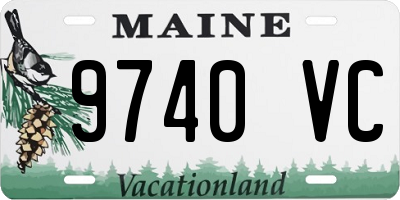 ME license plate 9740VC