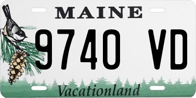 ME license plate 9740VD