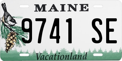 ME license plate 9741SE