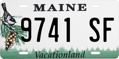 ME license plate 9741SF