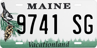 ME license plate 9741SG