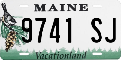 ME license plate 9741SJ