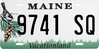 ME license plate 9741SQ