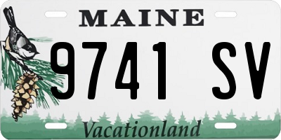 ME license plate 9741SV